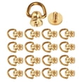 thumbnail image 2 of Chicago Studs,12 Sets D Ring Brass Ball Studs Rivets Button Studs Rivets Class Leading Features, 2 of 14