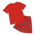 thumbnail image 5 of Zshosam Boys Summer Pajamas Boys Pajamas Big Boys Pjs Set Summer Short Sleeve Kids Pajama Lounge Sleepwear Size 4T 5T,(Red 4-5 Years), 5 of 5