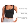thumbnail image 4 of Remera CRZ YOGA Butterluxe sin mangas con escote cuadrado negra Talle L, 4 of 7