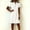 White, variant on QUNYINEY Casual Summer Dresses for Women Short Sleeve Faux Cotton Linen Mini A Line Dress V Neck Loose Fit Solid Button Dresses