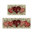 thumbnail image 1 of Hearth & Gear Valentines Day Kitchen Rugs And Mats Set Of 2 Valentines Kitchen Mats Farmhouse Mats For Floor Decorations Decorative Valentines Day Kitchen 16x24 Inch And 16x43 Inch Throws for Sofa, 1 of 5