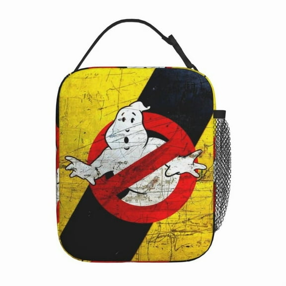 Ghostbuster Lunch Box For Men Women Yellow Small Lunch Bag For Office Work Picnic Reusable Portable