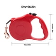 thumbnail image 2 of PetEquip Pet Walking Extendable Leash Automatic Retractable Nylon Walking Rope Pet Extending Leash, Red & Large, 2 of 9