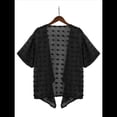 thumbnail image 2 of Cárdigan para Mujer, 3/4, Cárdigan Ligero, Color Negro, Talla XL, 2 of 10