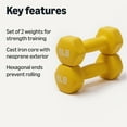 thumbnail image 2 of Neoprene Dumbbell Hand Weights, 2 of 6