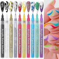thumbnail image 1 of Nail Art Graffiti Pen Waterproof Paint Drawing Liner Brush Manicure Polish, 1 of 5