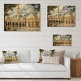 thumbnail image 4 of Designart "Religious Scene at the Prophet s Mosque I" Islamism Print on Natural Pine Wood, 4 of 5