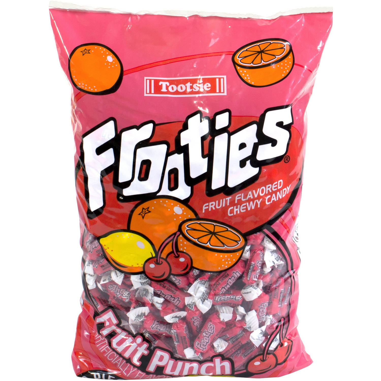 Tootsie Frooties Fruit Punch Fruit Flavored Chewy Candy, 360 count - Walmart.com