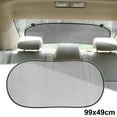thumbnail image 3 of Motoforti Universal Car Window Screen Sun Shade Shield Protector Mesh 5pcs, 3 of 7