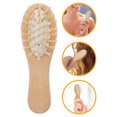 thumbnail image 3 of Mini peine desenredante de madera, cepillo portátil con cojín, antiestático, para viaje, pequeño cepillo de paleta de madera, masajeador del cuero cabelludo, cuidado del cabello para niños y adultos., 3 of 7