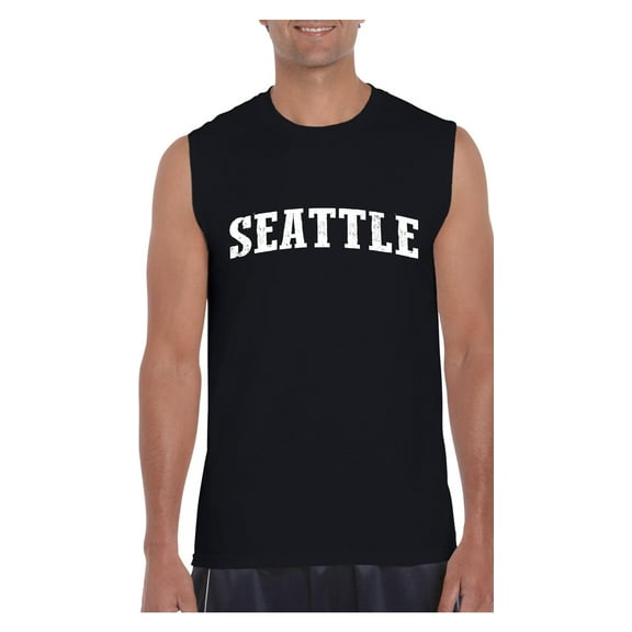 Men's Graphic T-Shirt Sleeveless - Seattle