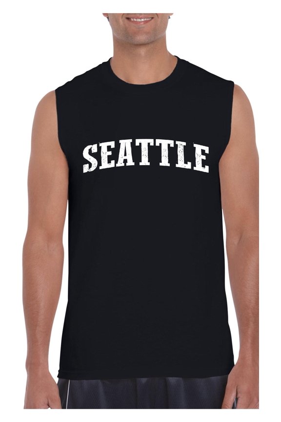 Men's Graphic T-Shirt Sleeveless - Seattle