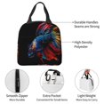 thumbnail image 4 of Easygdp Colorful Betta Fish Bolsa Térmica Premium - Tela Oxford Impermeable, Gran Capacidad, Bolsillo Frontal, Unisex para Trabajo, Escuela, Actividades al Aire Libre y Picnics, 4 of 8