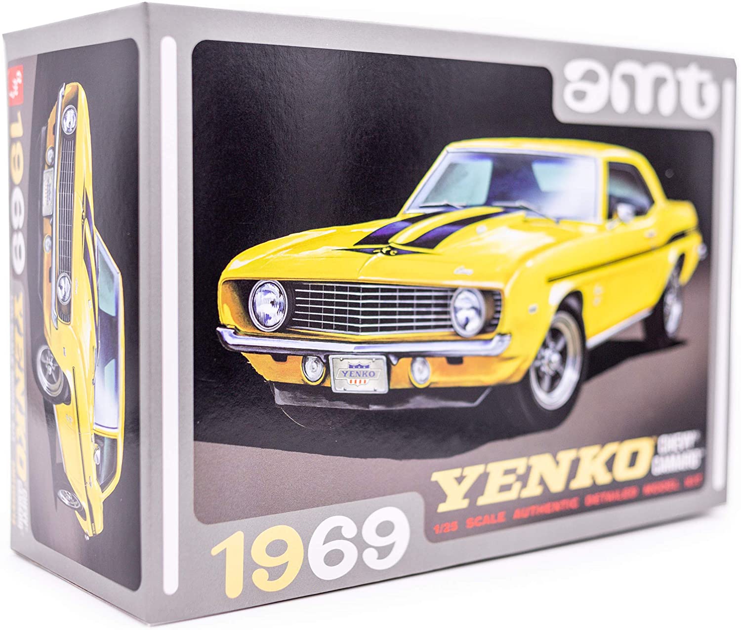 AMT 1969 Chevy Camaro Yenko - 1/25 Scale Model Kit - Buildable Vintage Vehicles for Kids and Adults