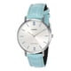 thumbnail image 2 of Reloj de pulsera Casio Dress LTP-VT01 de cuerpo color plateado, analógico, para mujer, fondo plateado, con correa de cuero color celeste, agujas color plateado, dial azul, bisel color plateado y, 2 of 8
