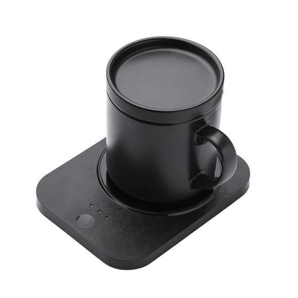 DHGDJ54G Coffee Mug Warmer & Mug Set Self Heating Mug With Wireless Smart Charging Mug With Lid 12oz For Desktop Home Coffee Custom Heated Coffee Mug for Home Large Glass Mugs 20oz
