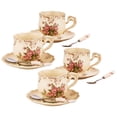 thumbnail image 1 of Set de tazas y platillos de té CHILDIKE, porcelana europea, 240 ml, 1 of 6