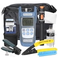 thumbnail image 1 of Amdohai Fiber Optic FTTH Tool Kit Optical Power Meter Fiber Cleaver Wire Stripper Optical Fiber Cold Connection Tools Set with Storage Bag, 1 of 8