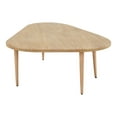 thumbnail image 4 of Weston Home Teardrop Nesting Coffee Tables with 3 Legs and Wood Finish, 4 of 11