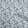 thumbnail image 1 of oneOone Polyester Spandex Medium Blue Fabric Floral Retro Fabric For Sewing Printed Craft Fabric By The Yard 56 Inch Wide, 1 of 5