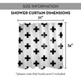 thumbnail image 6 of Creative Products Swiss Cross 71x74 Shower Curtain, 6 of 6