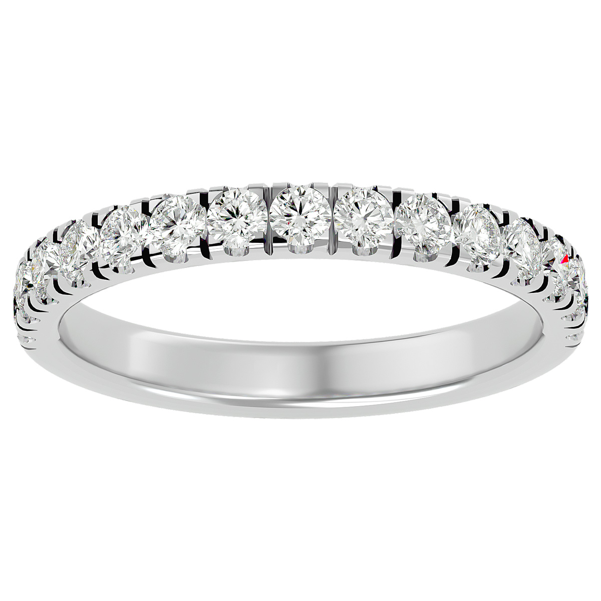 SuperJeweler 1/2 Carat Diamond Wedding Band In 14 Karat White Gold For Women