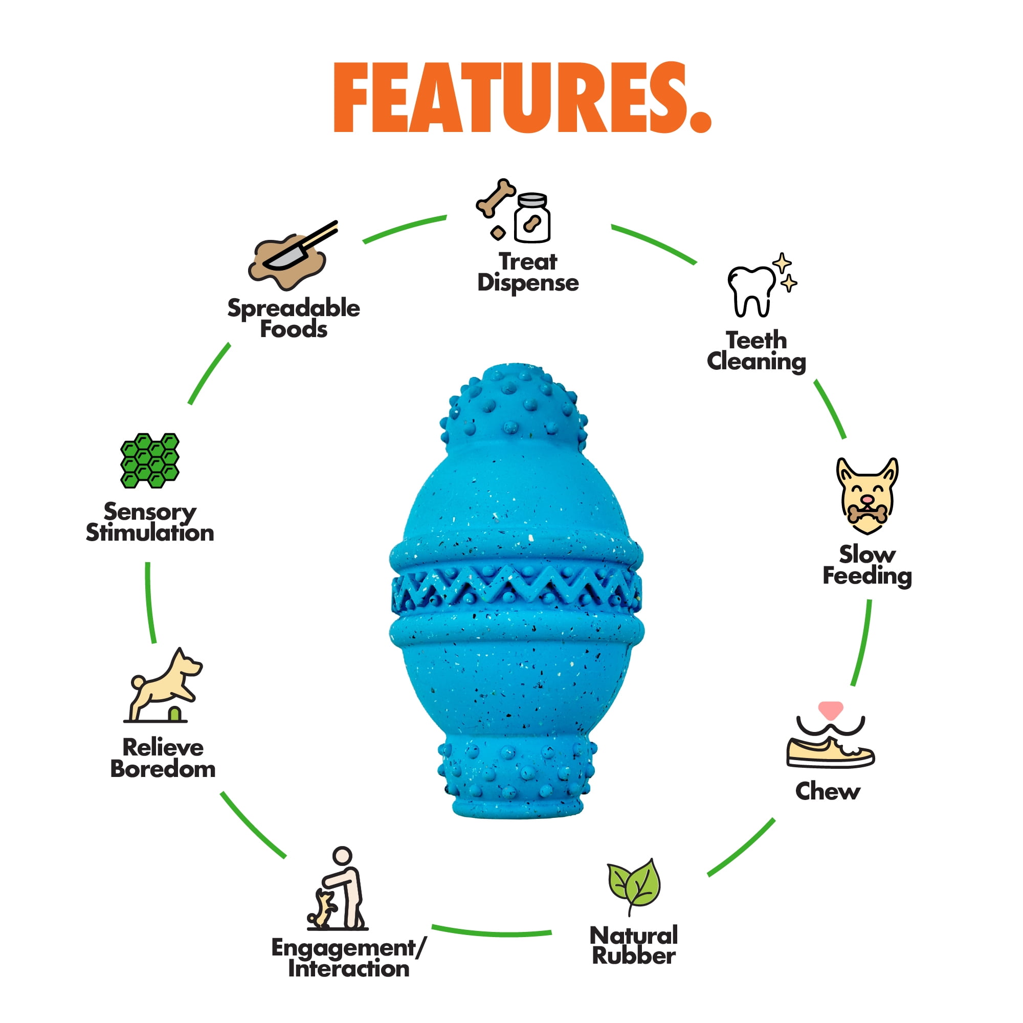 Max Fusion Made with Nike Grind Cannon Dog Toy