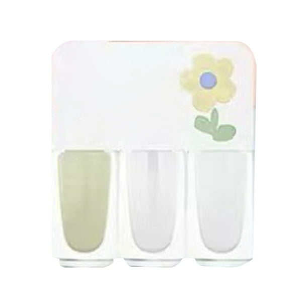 Esmalte de uñas de tres colores, sin horneado, secado rápido, set duradero, desprendible, a base de agua, manicura, 1 ml