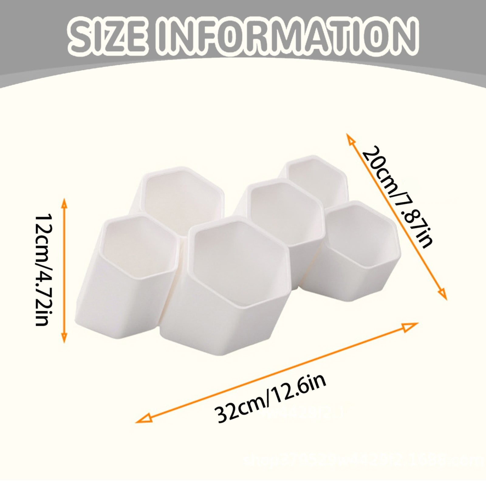 Modular 65° Desk Organizer, 6 Cup Splicing Clips Pen Holder for Markers Pencils and Pens