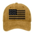 thumbnail image 3 of WCJM Orange cotton Baseball Cap For Men Women Vintage Striped Bhutanese America Flag Snapback Hat, 3 of 3
