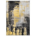 thumbnail image 2 of World Rug Gallery Modern Watercolor Abstract Design Indoor Area Rug - YELLOW 7'10"x10', 2 of 8