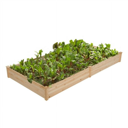 Alden Design Cedar Garden Bed Planter Box Raised Elevated Bed ,Outdoor