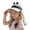 White, variant on Kids UPF50 Sun Hat With Neck Flap Adjustable Chin Strap Fisherman Cap for 1-4 Years Toddler Beach Outdoor