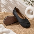 thumbnail image 5 of Meckior Women's Flats Shoes Comfortable PU Leather Slip On Round Toe Ballet Flats Casual Dress Flat Shoes for Walking, 5 of 8