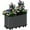 Gray, variant on EuKer Raised Planters with Wheels, 59" Metal Planter Box W/Built-In Water Storage System for Indoor/Outdoor, Gray