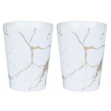 

2pcs Ceramics Drink Mug Fashionable Marbling Water Cup Coffee Cup (300ml)