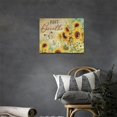 thumbnail image 5 of Farm Sunflower Daisy Bathroom Decor Wall Art Rustic Farmhouse Floral Butterfly Just Breathe Pictures Wall Decor Canvas Painting Prints Artwork Home Decorations Framed for Bedroom Kitchen 16"x12", 5 of 6