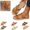 Brown, variant on Sandals Women with Metallic Accents, Slip On Breathable Open Toe,Non Slip Cushion insole for Walking Sandals
