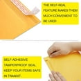 thumbnail image 3 of Wideskall Self Adhesive Kraft Bubble Mailers Shipping Bags Padded Packaging Envelopes #00, 5" x 10" inch, Pack of 250, 3 of 4