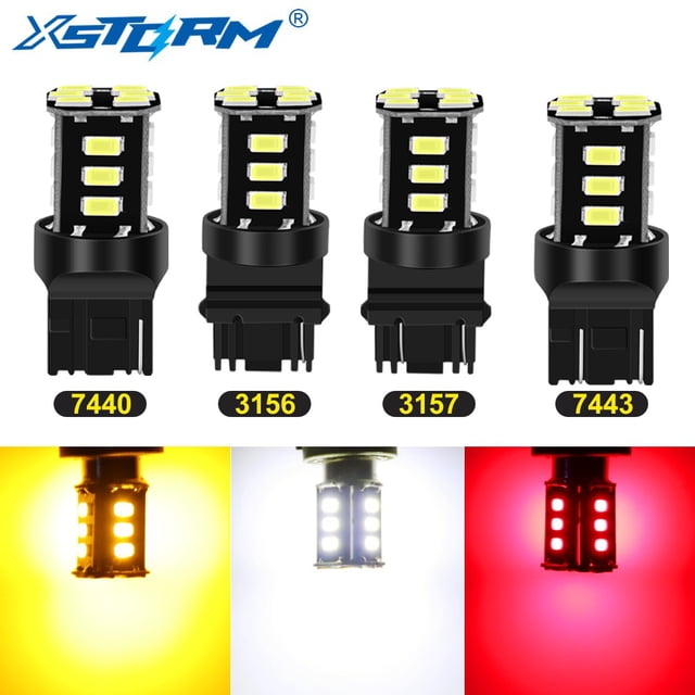 1pza lámpara LED T20 para coche 7443 7440 W21/5W LED W21W P21/7W lámpara de señal de giro automática roja huangjie unisex