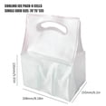 thumbnail image 2 of Bolsa Refrigerada Bolsa De Almacenamiento De Bebidas Frías De Plástico Transparente Impermeable Con Asa Portátil Para Almacenamiento De Bebidas Frías Transporte De Entrega Eigraketly HA013592-00, 2 of 7