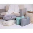 thumbnail image 5 of REGALWOVEN 1 Pack Foldable Clothes Storage, Storage Bags, Moving Bags for Organizing Bedroom, Clothing, Storage Containers with Handles Blue 15.5*12*4.5in, 5 of 7