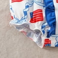 thumbnail image 5 of Baby Girl Rompers Girls Short Sleeve Independence Day 4Th of July Prints Romper Bodysuits Baby Romper Blue 0 Months-3 Months, 5 of 6