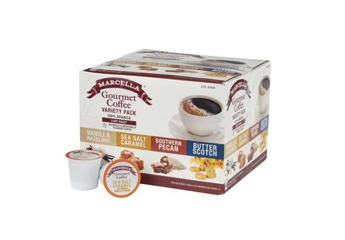 Marcella Gourmet Coffee Variety Pack Light Roast Coffee Pods - 48 Count