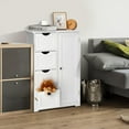 thumbnail image 4 of Winado Bathroom Storage Cabinet with 4 Drawers & Single Door White, 4 of 14