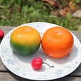 thumbnail image 2 of Verduras Artificiales Frutas Mandarina Alta Simución Tangerine Studio Photo Prop DIY Decoración Accesorios Artificiales Juguete Baoblaze Espuma de mandarina, 2 of 6