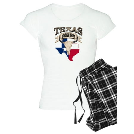 

CafePress - Bull Skull Born Texas - Women s Light Pajamas