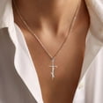 thumbnail image 2 of Faith Cross Necklace Jewelry for Women Silver Jesus Christian Pendant Necklaces Gifts for Mom, 2 of 5