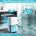 thumbnail image 4 of Costway 1750 Sq. Ft 32 Pints Dehumidifier w/ Auto Defrost & 24H Timer Drain Hose, 4 of 10