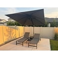 thumbnail image 3 of PURPLE LEAF Outdoor Chaise Lounge Chairs Set Aluminum Adjustable Recliner with Wheels and Table for Poolside Beach Patio Reclining Sunbathing Lounger, Grey, 3 of 10